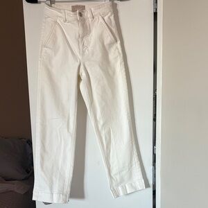 Everlane White High-Waisted Pants